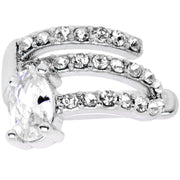 Clear Gem All Of The Bling None Of The Commitment Non Pierced Ear Cuff