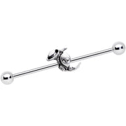 14G UFO Aliens Are Watching Industrial Barbell 38mm
