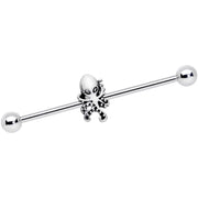 14G Evil Ancient Octopus Of The Deep Industrial Barbell 38mm