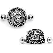 14G 9/16 Framework Twining Vines Nipple Shield Set