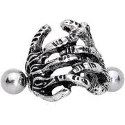 16G 7/16 Scary Halloween Skeleton Hands Cartilage Cuff