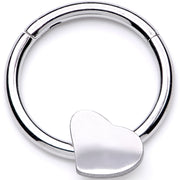 16G 3/8 I Heart My Piercings Hinged Segment Ring