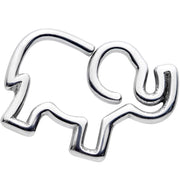 16G 5/16 Elephant Elegance Closure Ring