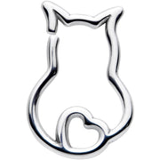 16G 5/16 Luv Kitty Cat Closure Ring