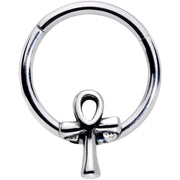 16G 3/8 Egyptian Ankh Hinged Segment Ring