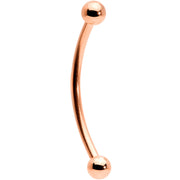 16G 5/8 Rose Gold Tone Curved Barbell