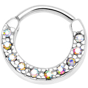 16G 5/16 Aurora Gem Paved Cartilage Clicker