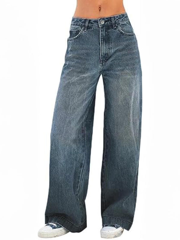 Women's Vintage Y2K Wide Leg Jeans