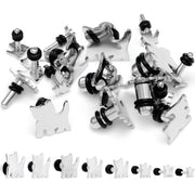 Steel Cat Lover Kitty Cat Single Flare Plug Set 14G to 0G