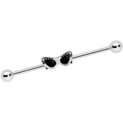 14G Clear Gem 50s Retro Summer Sunglasses Industrial Barbell 38mm