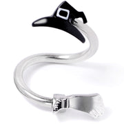 Hat and Broom Im a Witch Kit Halloween Spiral Twister Belly Ring