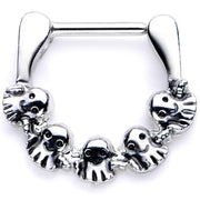 16G 5/16 Gathering of Ghosts Halloween Septum Clicker