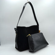 Shoulder Bag with Matching Removable Zipper Pouch