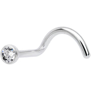 18G Clear 2.5mm Grade 23 Titanium Press Fit Left Side Nose Screw