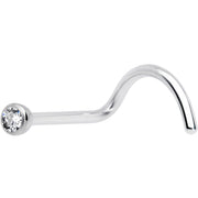 20G Clear 2mm Grade 23 Titanium Press Fit Left Side Nose Screw