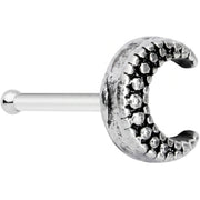20G 5/16 Textured Crescent Moon Nose Bone