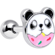 16G 1/4 Pink White Panda Donut Cartilage Tragus