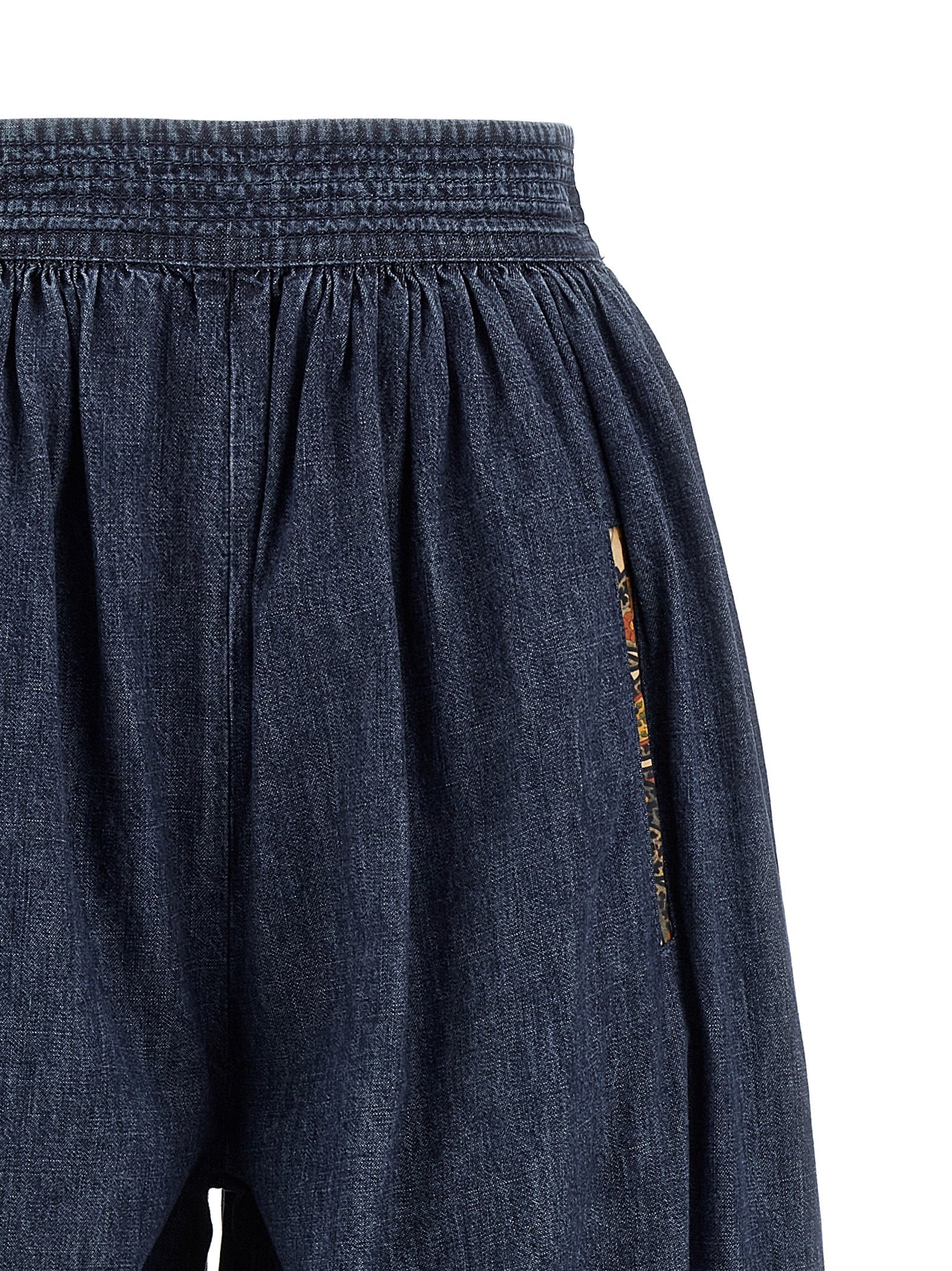 Valentino Garavani Women Valentino Garavani Denim Chambray Pants