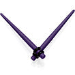 Dark Purple Matte Acrylic Straight Taper Set 12G to 00G