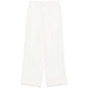 Ann Demeulemeester White Trousers - Straight Trousers Women