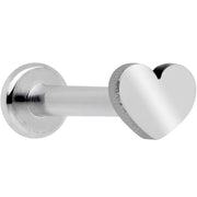 16G 5/16 Heart Grade 23 Titanium Internal Thread Labret Tragus