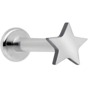 16G 5/16 Star Grade 23 Titanium Internal Thread Labret Tragus