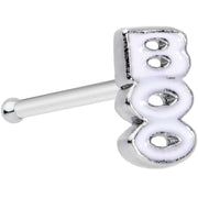 20G 5/16 White Boo Halloween Nose Bone