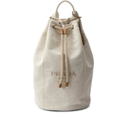 Prada Neutrals Backpacks Men