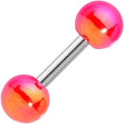 16G 1/4 Pink Orange Pearlescent Acrylic Cartilage Tragus Barbell