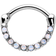 16G 5/16 Aurora Gem Paved Cartilage Clicker