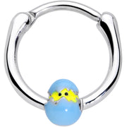 16G 3/8 Blue Easter Egg Chick Cartilage Clicker