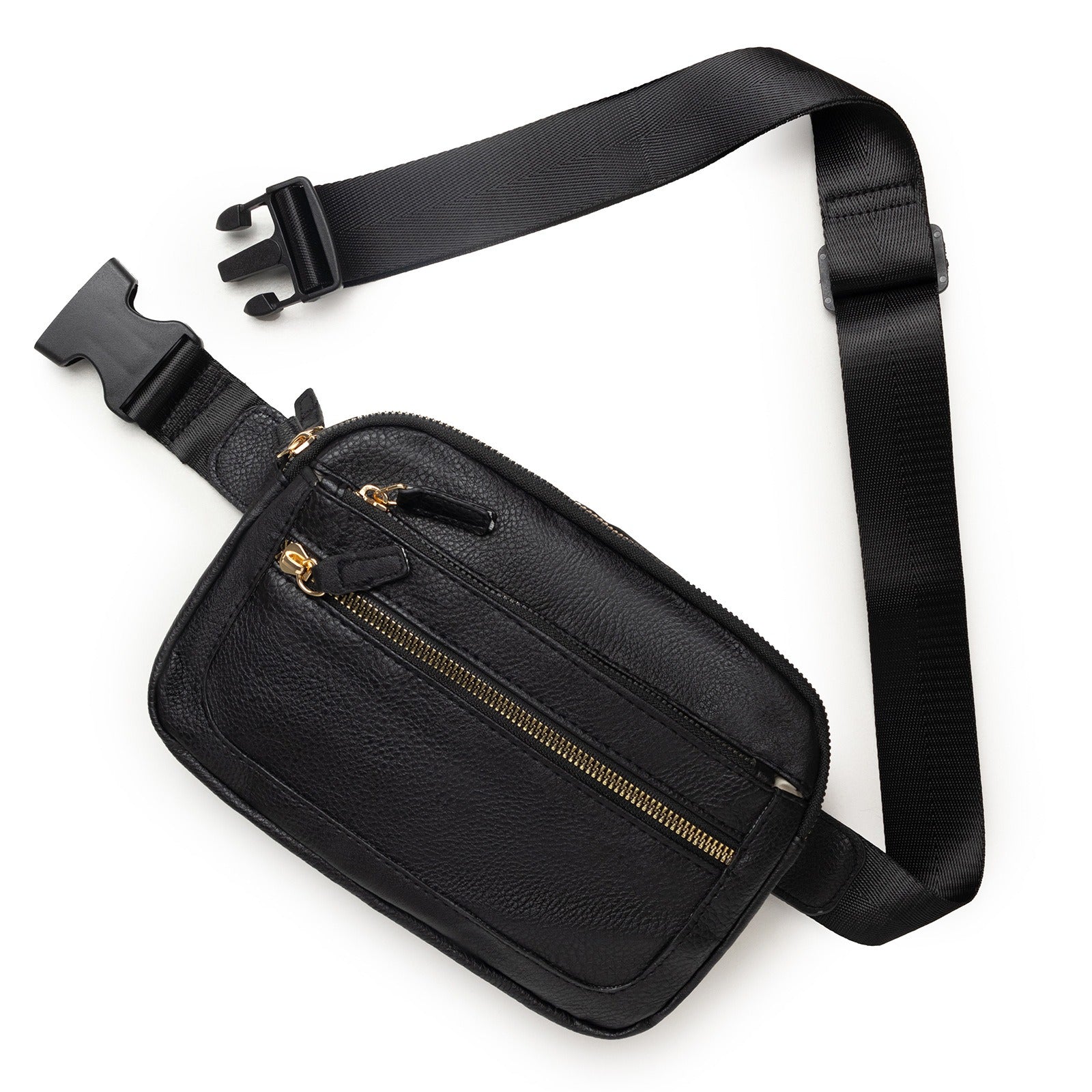 Multifunctional Fashion Fanny Pack – Adjustable Shoulder Strap Travel Breast Bag in Vegan Leather, Ideal Chest Purse for Holiday Sports and Running, Stylish Crossbody Waist Bag for Women