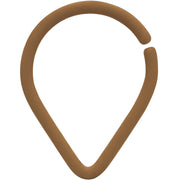 16G 3/8 Light Brown Matte Teardrop Cartilage Closure Ring