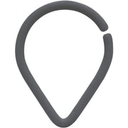 18G 3/8 Grey Matte Teardrop Cartilage Closure Ring