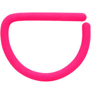18G 3/8 Pink Matte D Shape Septum Ring