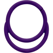 18G 3/8 Purple Matte Double Circle Cartilage Hinged Segment Ring
