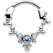 16G 5/16 Clear CZ Gem Princess Cartilage Clicker