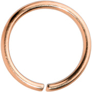 20G 7mm Rose Gold Tone PVD Grade 23 Titanium Bendable Hoop Ring