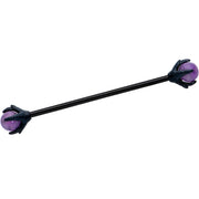 14G Purple Amethyst Black Skeleton Hand Industrial Barbell 38mm