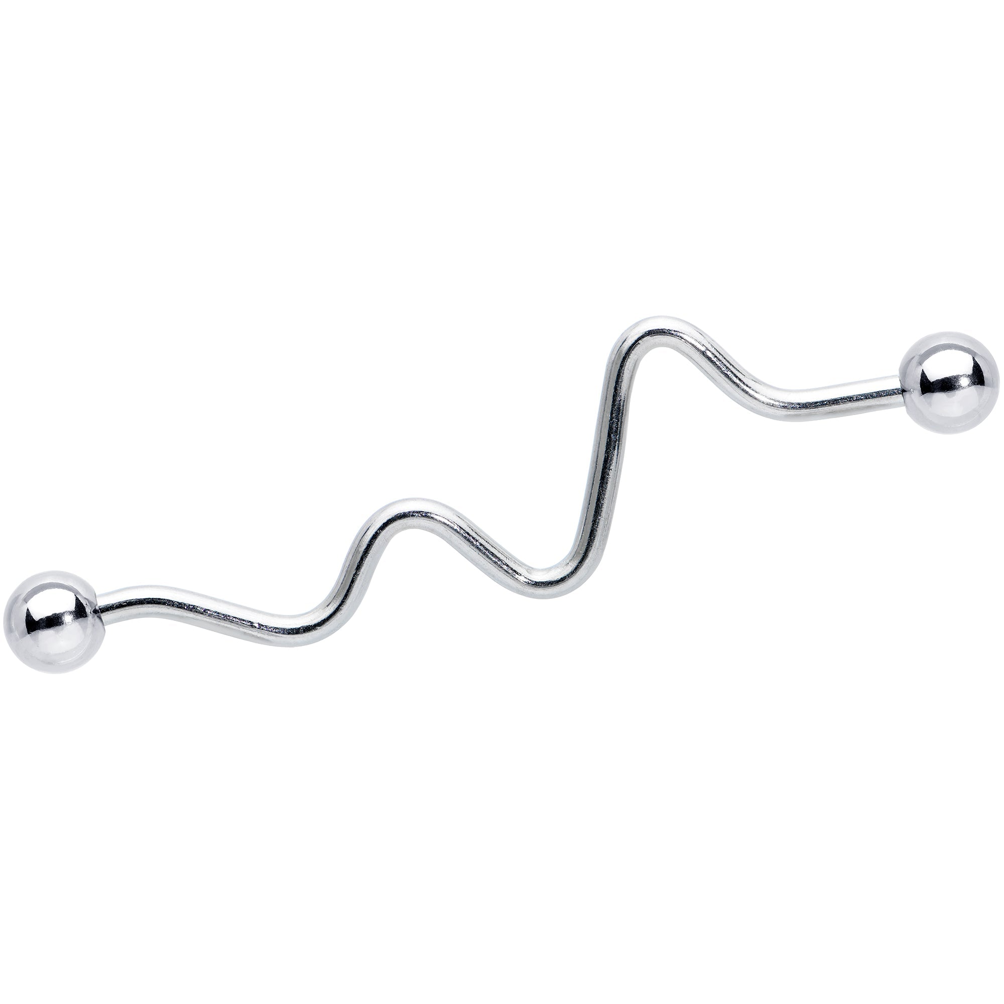 14G Loops Waves Industrial Project Bar 40mm Set of 5