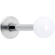16G 5/16 Matte White Aurora Labret Monroe Tragus