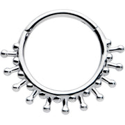 16G 3/8 Splatter Effect Hinged Segment Ring