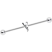 14G Straight Razor Industrial Barbell 38mm