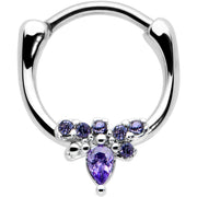 16G 5/16 Purple Gem Bee Glamour Cartilage Clicker