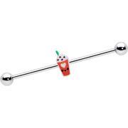14G Sweet Pumpkin Frappe Thanksgiving Industrial Barbell 38mm