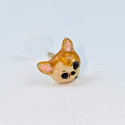 16G 5/16 Puppy Dog Brown PTFE Bioplast Labret Monroe Tragus