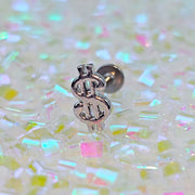 16G 5/16 Dollar Sign Labret Monroe Tragus