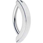 14G 3/8 316L Surgical Steel Smooth Style Hinged Hoop Belly Ring