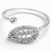 Midi Ring Clear Gem Leaf Toe Ring