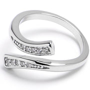 Midi Ring Clear Gem Arc Toe Ring